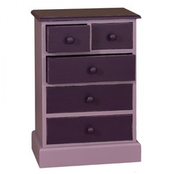 Casa Padrino country-style dresser with 5 drawers - Art Nouveau Shabby Chic Furniture - solid wood