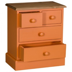 Casa Padrino country-style dresser with 4 drawers - Art Nouveau Shabby Chic Furniture - solid wood Casa Padrino country-style dresser with 4 drawers - Art Nouveau Shabby Chic Furniture - solid wood
