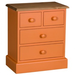 Casa Padrino country-style dresser with 4 drawers - Art Nouveau Shabby Chic Furniture - solid wood Casa Padrino country-style dresser with 4 drawers - Art Nouveau Shabby Chic Furniture - solid wood