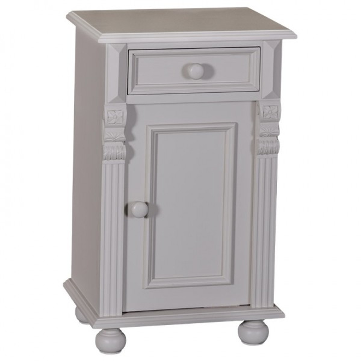 Casa Padrino Nouveau bedside table chest of drawer and cupboard - Cottage Shabby Chic Furniture - solid wood bedside Baroque Casa Padrino Nouveau bedside table chest of drawer and cupboard - Cottage Shabby Chic Furniture - solid wood bedside Baroque