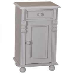 Casa Padrino Nouveau bedside table chest of drawer and cupboard - Cottage Shabby Chic Furniture - solid wood bedside Baroque Casa Padrino Nouveau bedside table chest of drawer and cupboard - Cottage Shabby Chic Furniture - solid wood bedside Baroque