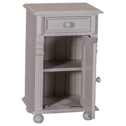 Casa Padrino Nouveau bedside table chest of drawer and cupboard - Cottage Shabby Chic Furniture - solid wood bedside Baroque Casa Padrino Nouveau bedside table chest of drawer and cupboard - Cottage Shabby Chic Furniture - solid wood bedside Baroque