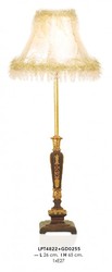 Casa Padrino Baroque Table Lamp Gold or Red / Gold - Luxury Table Light - Ø 21-26 x H 65 cm Casa Padrino Baroque Table Lamp Gold or Red / Gold - Luxury Table Light - Ø 21-26 x H 65 cm