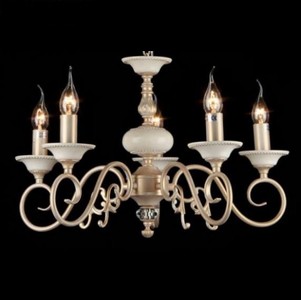 Casa Padrino Barock Decken Kronleuchter Creme Gold 56 x H 36 cm Antik Stil - Möbel Lüster Leuchter Hängeleuchte Hängelampe