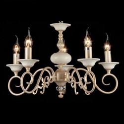 Casa Padrino Baroque Ceiling Chandelier Cream Gold 56 x H 36 cm Antique Style - Furniture Pendant Light Lamp Fixture