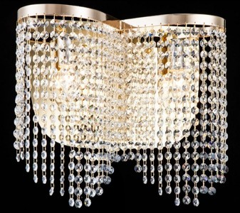 Casa Padrino Lámpara de Pared Barroca de Cristal Oro 40,5 x H 35 cm - Estilo Antiguo