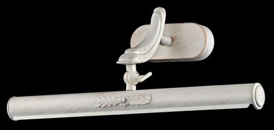 Casa Padrino Lampada da Parete Stile Liberty Bianco - Applique Massiccia in Metallo, 44 x H 18 cm - Elegante Illuminazione da Muro