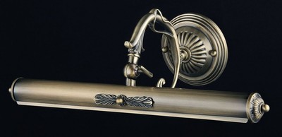 Casa Padrino Lampada da Parete Art Nouveau in Bronzo, 44 x H 17 cm, Applique Massiccia per Ambienti Esclusivi