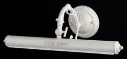 Casa Padrino Applique Murale Art Nouveau Blanc – Lampe Murale en Métal Massif – 44 x H 17 cm