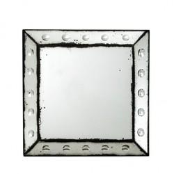 Casa Padrino Specchio da Parete Vintage Stile Antico Vetro 40 x 40 cm - Specchio Decorativo Quadrato Casa Padrino Specchio da Parete Vintage Stile Antico Vetro 40 x 40 cm - Specchio Decorativo Quadrato