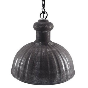 Casa Padrino Hängeleuchte Industrial Vintage Antik Stil Rustic Grey 38 x 38 cm