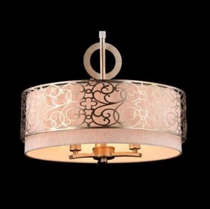 Casa Padrino Baroque Ceiling Chandelier Gold 46.4 x H 35.2 cm - Antique Style Furniture Lustre Pendant Light