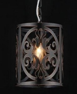 Casa Padrino Baroque Ceiling Chandelier Brown 18 x H 27 cm Antique Style - Furniture Lighting Lamp Pendant Light