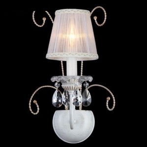 Casa Padrino Lampada da Parete Barocca Bianco Oro 26 x H 41 cm Stile Antico - Applique Illuminazione