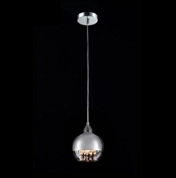 Casa Padrino Jugendstil Decken Hängelampe Nickel 15 x H 100 cm - Elegante Pendelleuchte im historischen Design