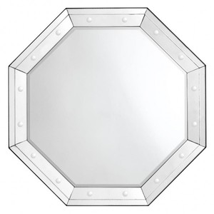Casa Padrino Specchio da parete di lusso Art Déco - Quadrato 110 x 110 cm - Specchio in legno e vetro Casa Padrino Specchio da parete di lusso Art Déco - Quadrato 110 x 110 cm - Specchio in legno e vetro