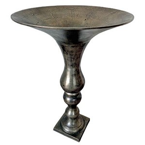 Casa Padrino Luxury Vintage Brass Flower Vase, Ø 60 x H 88 cm, Art Nouveau Decorative Vase Antique Style