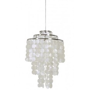 Casa Padrino Suspension Style Industriel Argent, Métal, Diamètre 45 x H 70 cm - Luminaire de Luxe