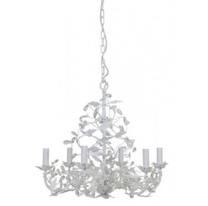 Casa Padrino Lustre Baroque de Plafond Blanc Diamètre 65 x H 60 cm Style Antique - Meubles Luminaire Suspension Lampe