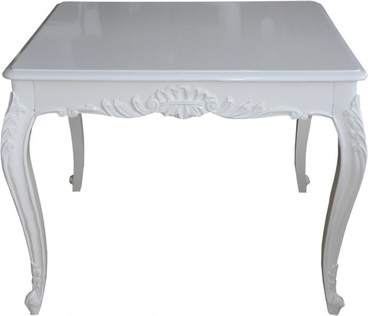 Casa Padrino Barock Tisch Esstisch Weiß White Table Baroque Casa Padrino Barock Tisch Esstisch Weiß White Table Baroque