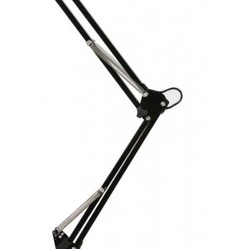 Casa Padrino Table Lamp Black 20 x H 68 cm - Elegant Metal Desk Lamp