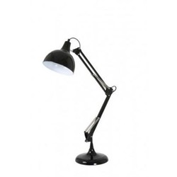 Casa Padrino Table Lamp Black 20 x H 68 cm - Elegant Metal Desk Lamp