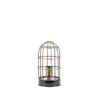 Casa Padrino Tischleuchte Schwarz - Edle Designer Leuchte aus Metall - Durchmesser 14 cm, Höhe 25 cm