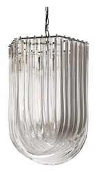 Casa Padrino Luxus Hängeleuchte Restaurant Hotel Beleuchtung Nickel, Durchmesser 44 / 51 cm, Höhe 70 cm