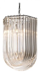 Casa Padrino Luxus Hängeleuchte Restaurant Hotel Beleuchtung Nickel, Durchmesser 44 / 51 cm, Höhe 70 cm