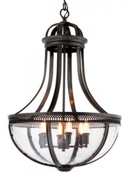 Casa Padrino Luxus Leuchte Laterne Kronleuchter Deckenleuchte Messing ANtik Stil Schloss Hotel Gastronomie 5 Sterne Massiv Brass Chandelier Castle Luxury