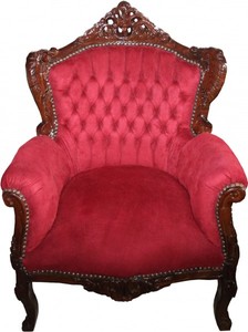 Casa Padrino Sillón Barroco Lord Burdeos Rojo / Marrón - Sillón Estilo Antiguo de Lujo - Altura: 100 cm, Ancho: 78 cm, Profundidad: 58 cm Casa Padrino Sillón Barroco Lord Burdeos Rojo / Marrón - Sillón Estilo Antiguo de Lujo - Altura: 100 cm, Ancho: 78 cm, Profundidad: 58 cm