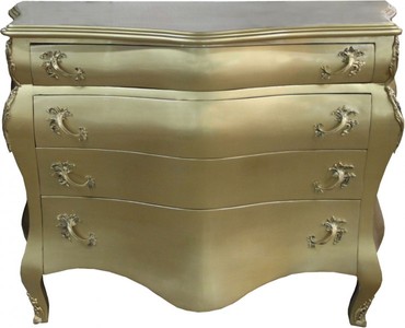 Casa Padrino Comò Barocco Oro, 120 x 56 x 92 cm - Mobile di Lusso Fatto a Mano