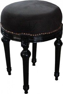 Casa Padrino Barock Fußhocker Hocker Schwarz Black Stool Footstool Baroque Furniture Interior Möbel Einrichtung Casa Padrino Barock Fußhocker Hocker Schwarz Black Stool Footstool Baroque Furniture Interior Möbel Einrichtung