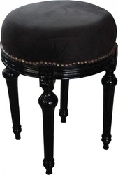Casa Padrino Barock Fußhocker Hocker Schwarz Black Stool Footstool Baroque Furniture Interior Möbel Einrichtung Casa Padrino Barock Fußhocker Hocker Schwarz Black Stool Footstool Baroque Furniture Interior Möbel Einrichtung