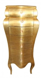 Casa Padrino Commode Baroque Style Antique, Feuille d'Or, 131 x 68 x 46 cm