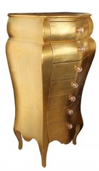 Casa Padrino Commode Baroque Style Antique, Feuille d'Or, 131 x 68 x 46 cm