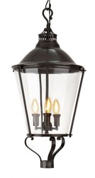 Casa Padrino Luxury Lantern - Luxury Pendant Lamp in Gunmetal Finish, Diameter 33 x H 73 cm