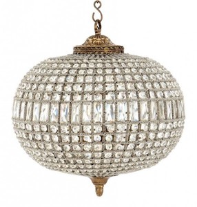 Casa Padrino Luxus Kronleuchter - Antik Messing Hängeleuchte - Ø 52 x H 52 cm