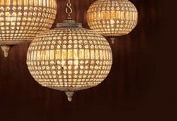 Casa Padrino Luxury Chandelier - Antique Brass Pendant Lamp - Ø 52 x H 52 cm