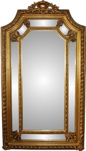 Casa Padrino Specchio da Parete Barocco di Lusso Oro L 117 cm, A 205 cm - Elegante e Sontuoso Casa Padrino Specchio da Parete Barocco di Lusso Oro L 117 cm, A 205 cm - Elegante e Sontuoso