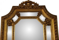 Casa Padrino Miroir Mural Baroque de Luxe Doré L 117 cm, H 205 cm - Élégant et Somptueux