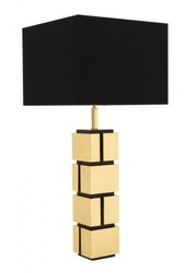 Casa Padrino Lámpara de Mesa de Lujo Estilo Barroco, Latón Pulido, 13 x 40 x H 88 cm