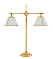 Casa Padrino Lampada da tavolo di lusso in ottone lucido - Diametro 18 x 62 cm - Altezza 73 cm