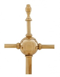 Casa Padrino Lampada da tavolo di lusso in ottone lucido - Diametro 18 x 62 cm - Altezza 73 cm
