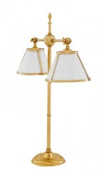 Casa Padrino Lampada da tavolo di lusso in ottone lucido - Diametro 18 x 62 cm - Altezza 73 cm