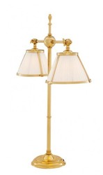 Casa Padrino Lampada da tavolo di lusso in ottone lucido - Diametro 18 x 62 cm - Altezza 73 cm