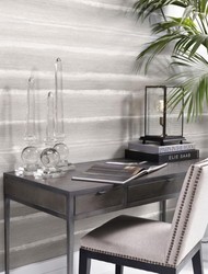 Casa Padrino Luxury Table Lamp Black - Elegant Designer Light made of MDF, Glass and Brass - 22.5 x 22.5 x H. 37 cm