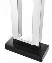 Casa Padrino Lampe de table de luxe en acier et granit, noir, 28 x 45 x H 71 cm