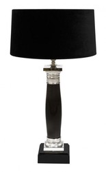 Casa Padrino Lampe de table de luxe au design élégant Noir Nickel 40 x 74 cm