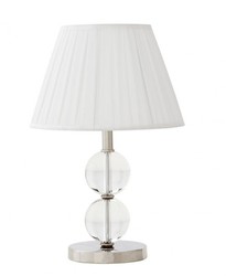 Casa Padrino Lampada da tavolo di lusso in nichel - Lampada in cristallo, diametro 18 cm, altezza 53 cm